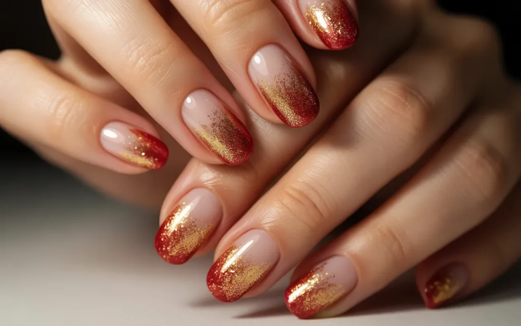 Glitter Ombre French Tips