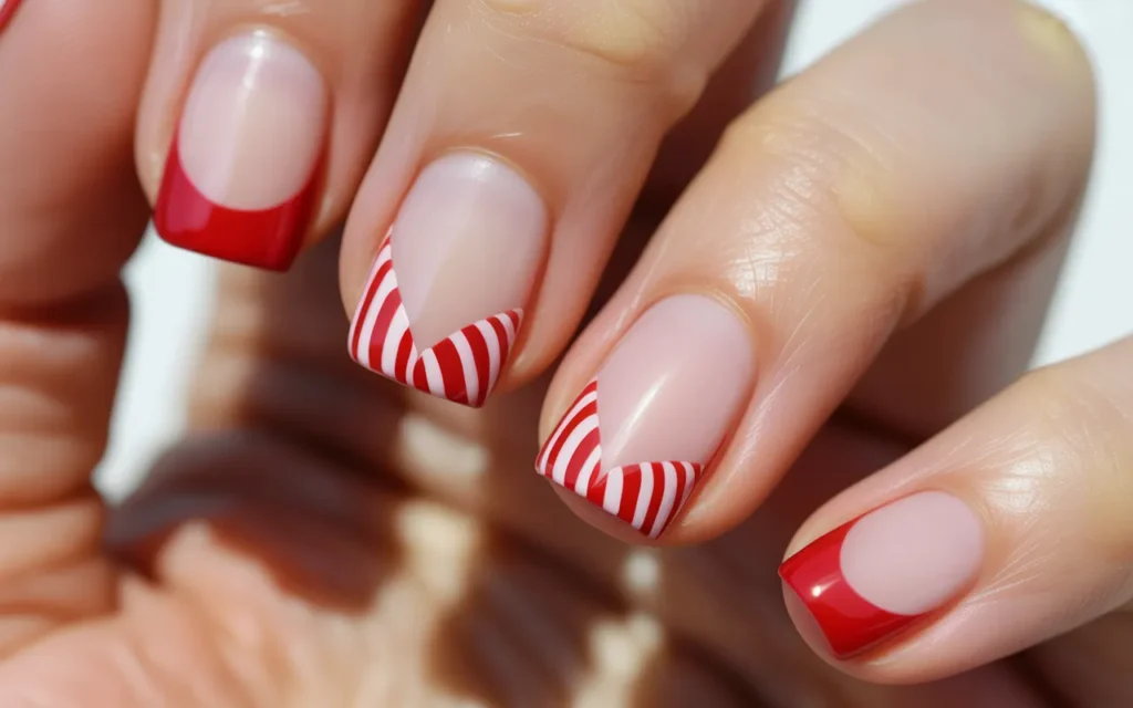 Candy Cane Heart Tips