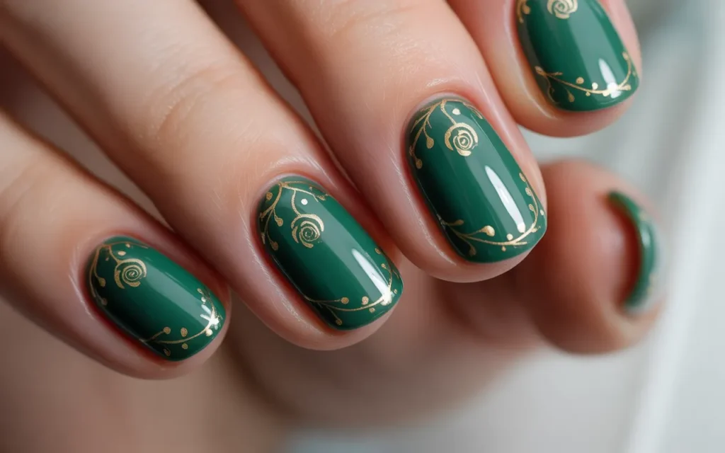Green and Gold Accents