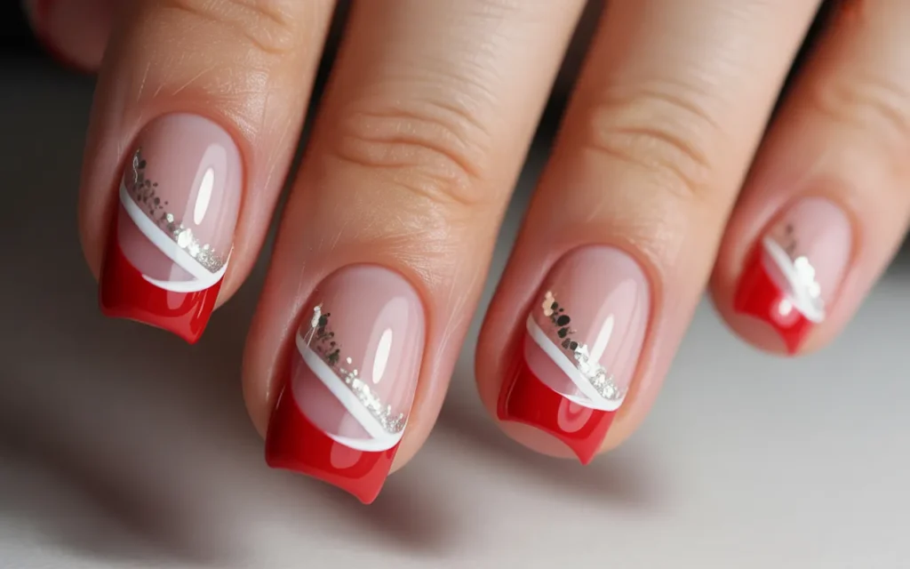 Candy Cane Red & White Tips