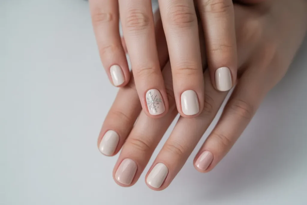 Matte Neutrals with Snowflake Detail