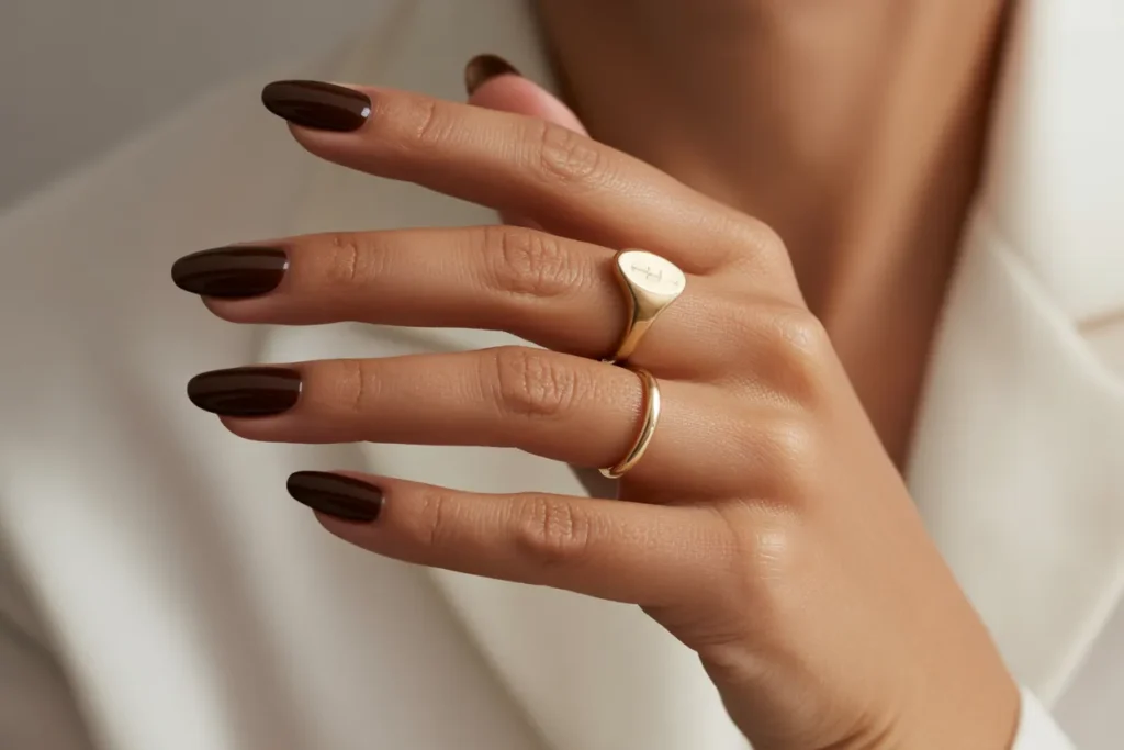 Espresso Velvet Nails