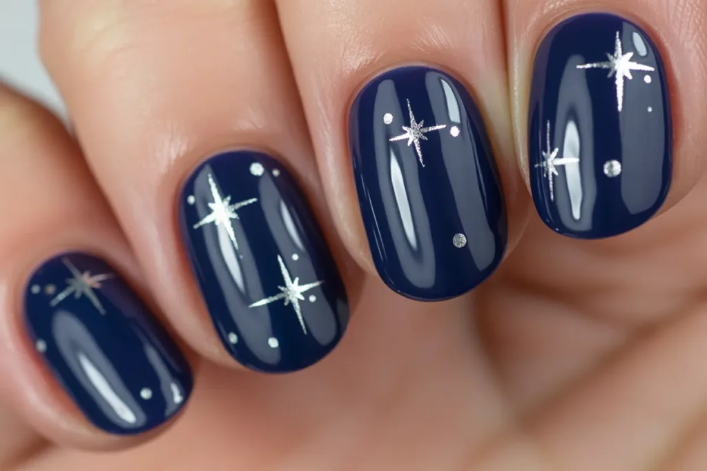 Rich Navy Blue with Star Decals