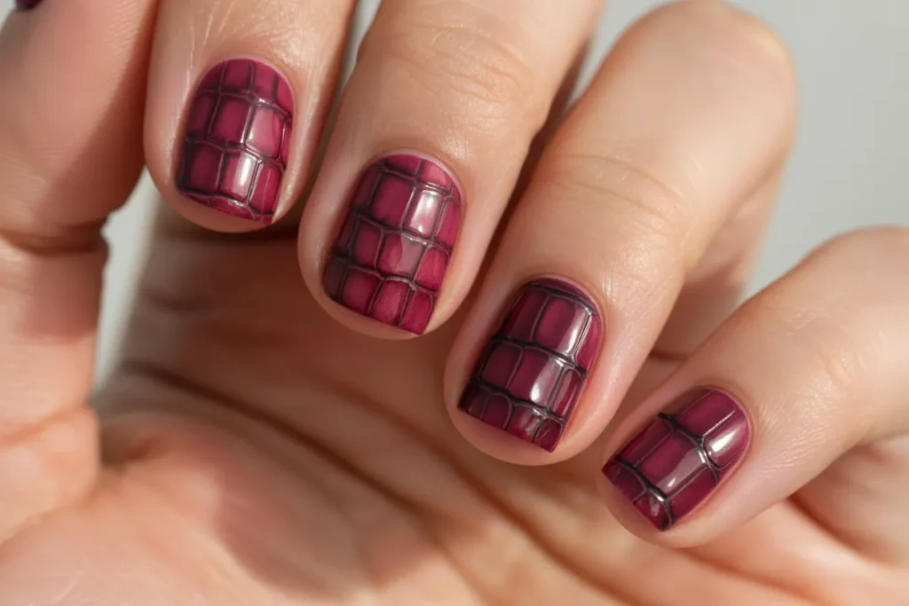 Berry Aura Nails
