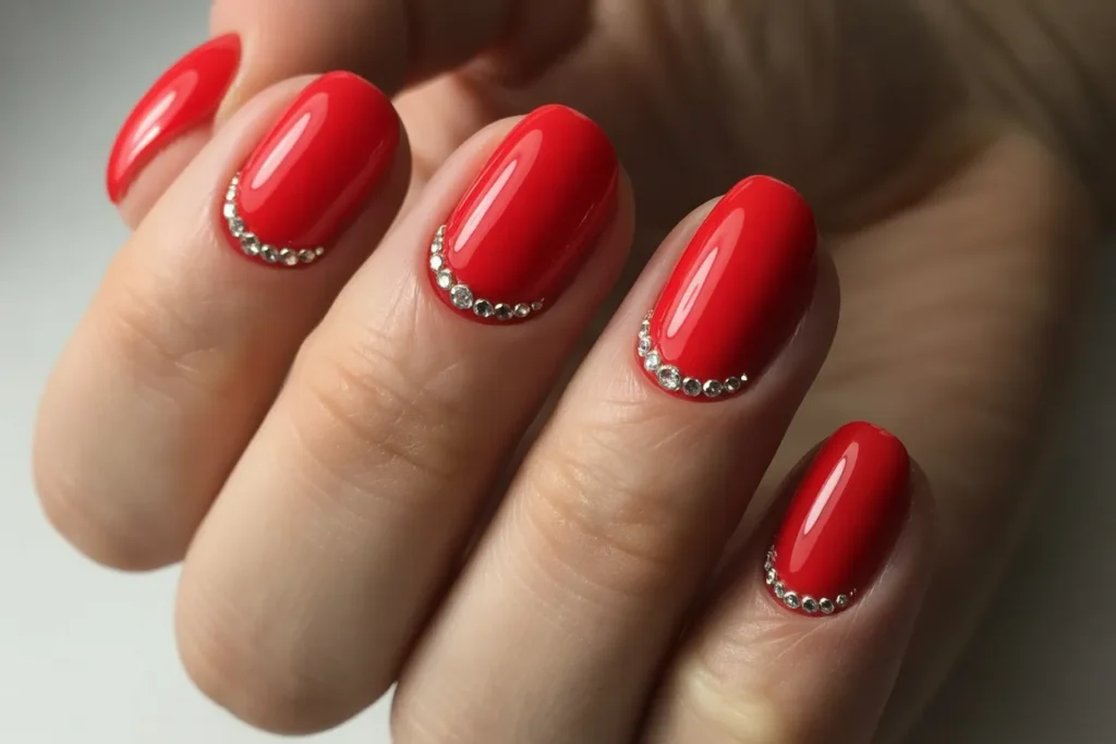 Classic Red with Rhinestones