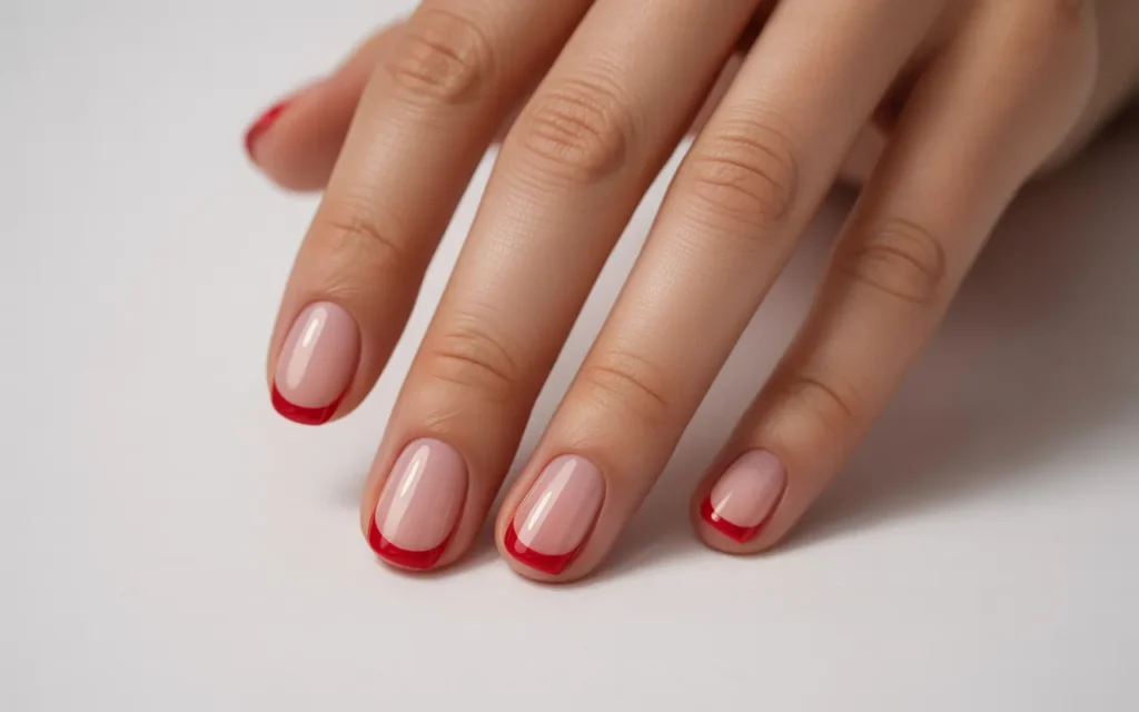 Classic Red French Tips