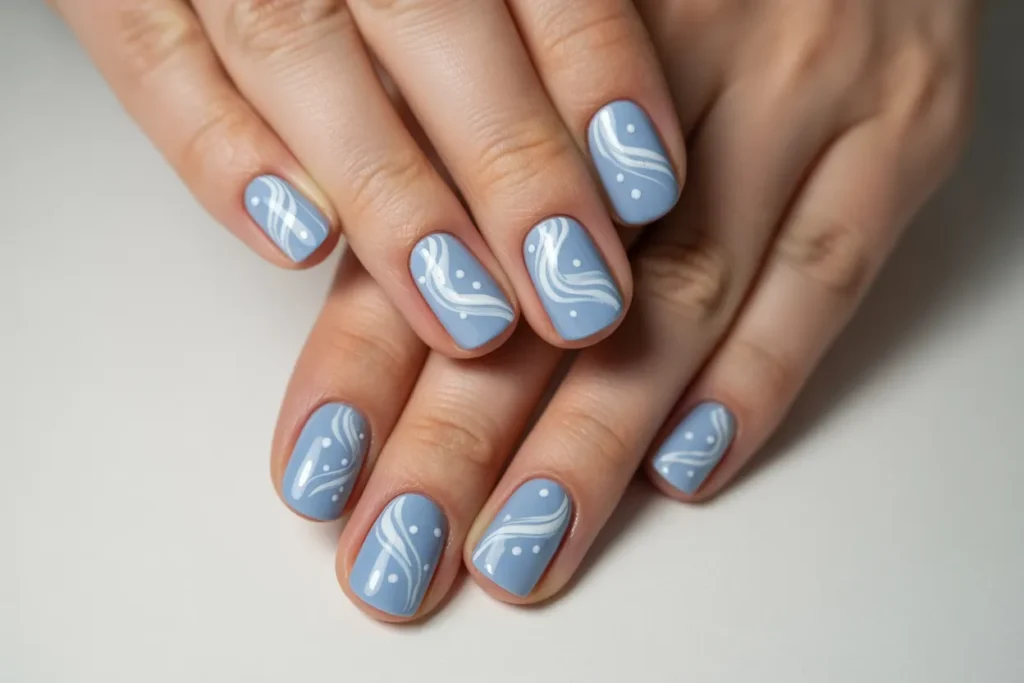 Snow Globe-Inspired Swirls