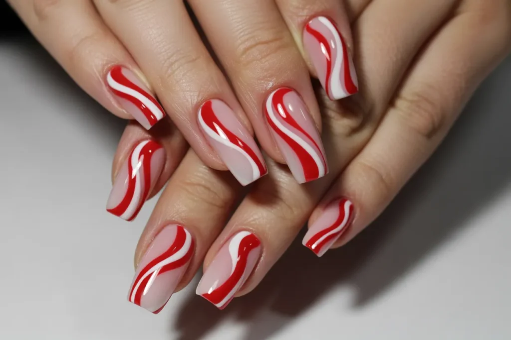 Red and White Peppermint Swirls