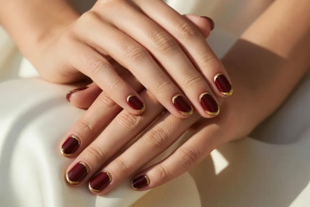 Bordeaux French Tips