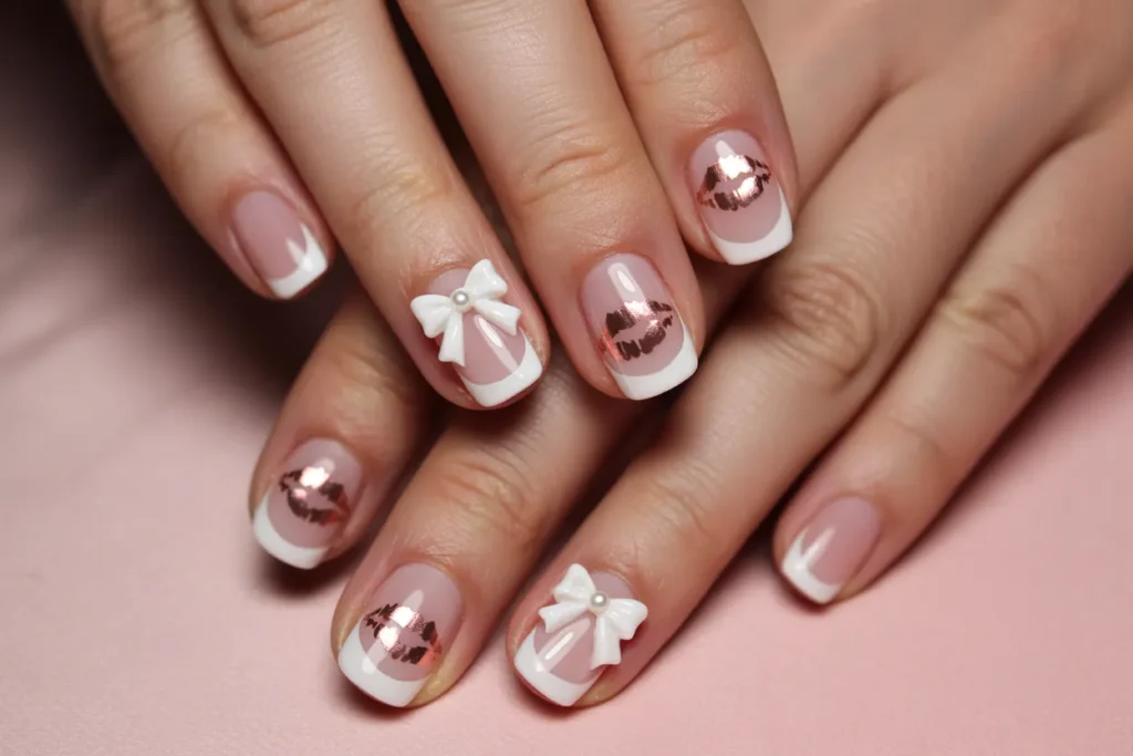 3D Bows with Kiss Prints