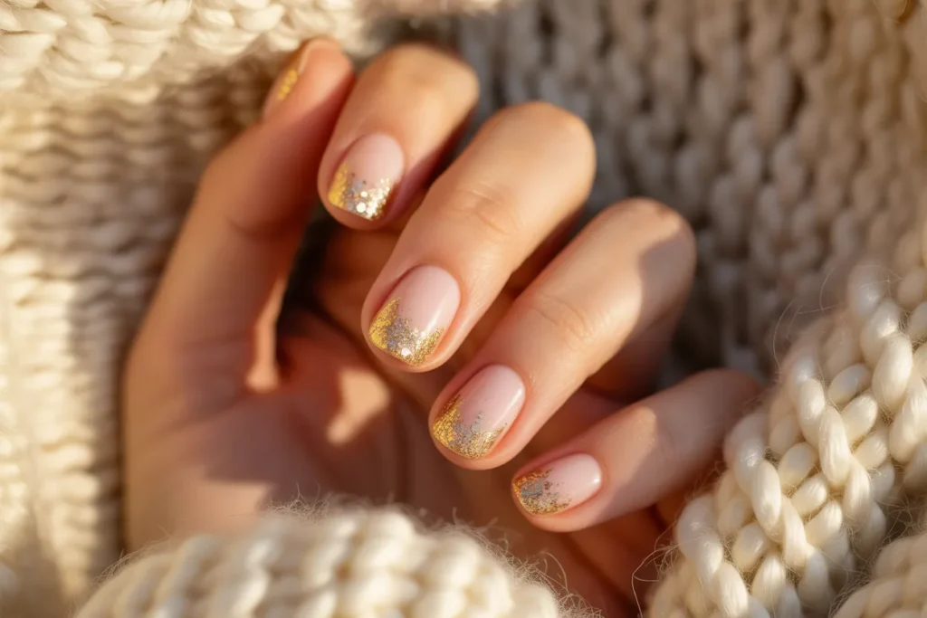 Gold Glitter Holiday Shine