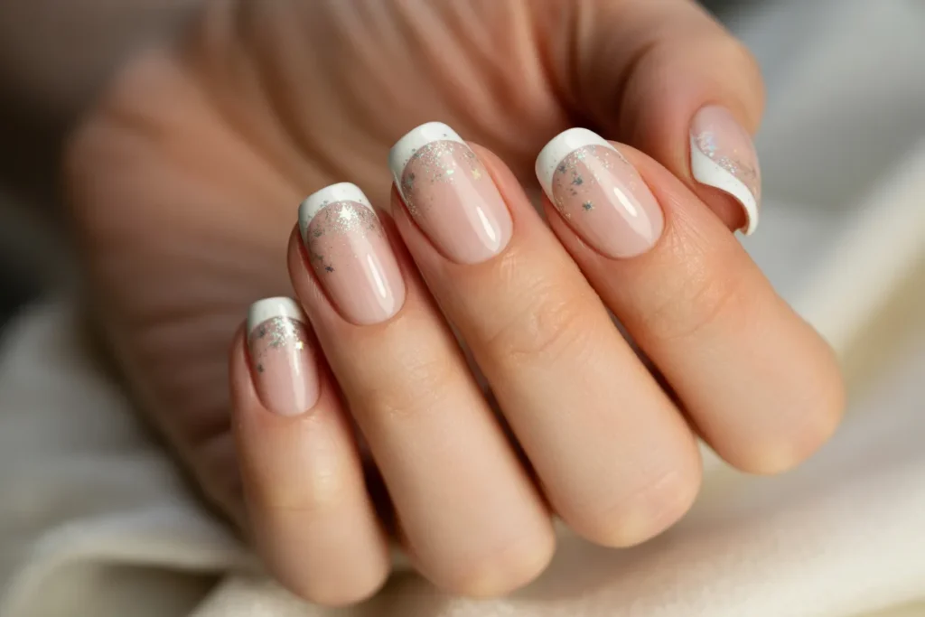 Classic French with Christmas Glitter