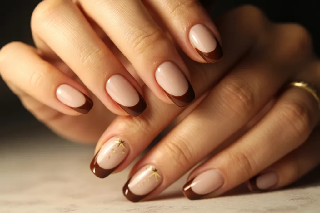 Greek Goddess French Tips