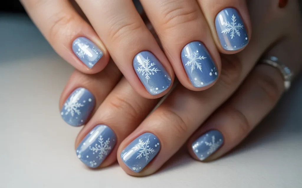 Frosty Blue Snowflake Accents