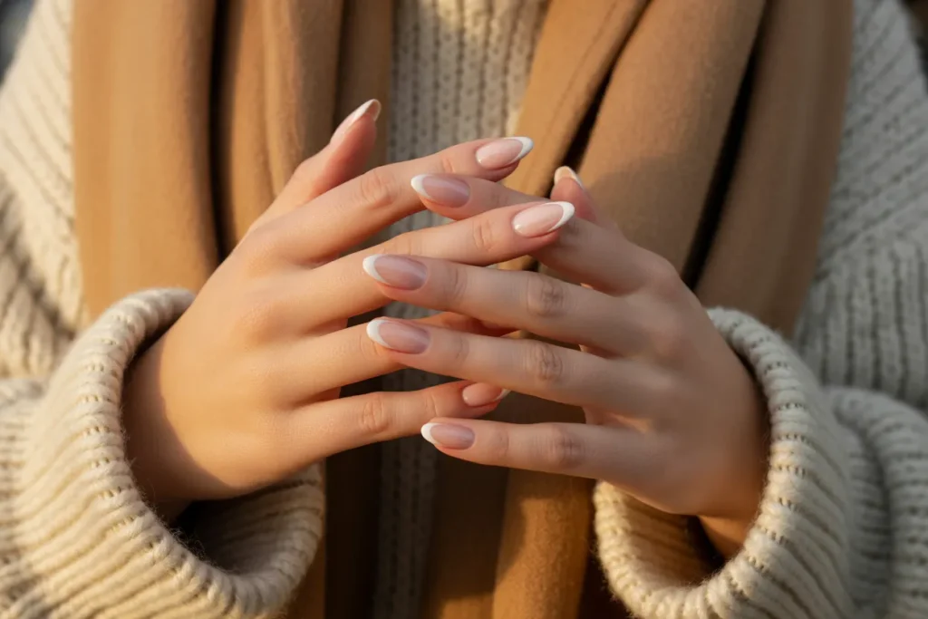 Thick White French Tips – The Carmela Soprano Special