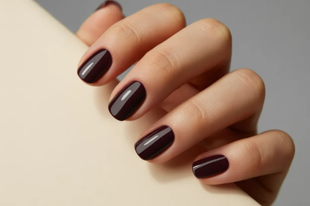 Black Plum Nails