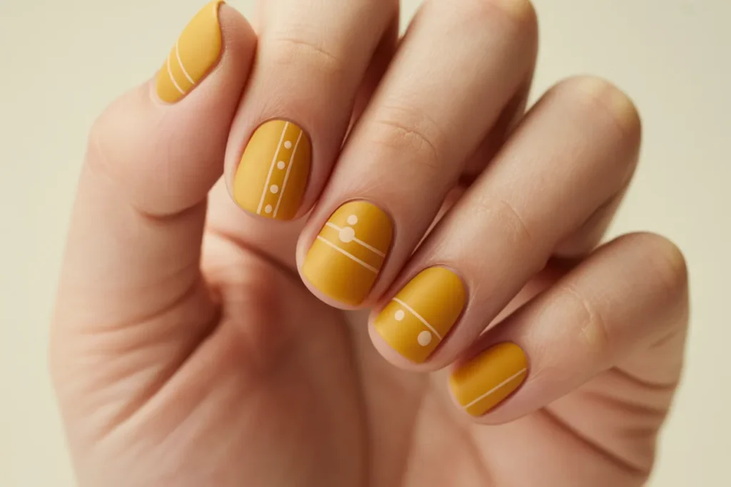 Mustard Nails