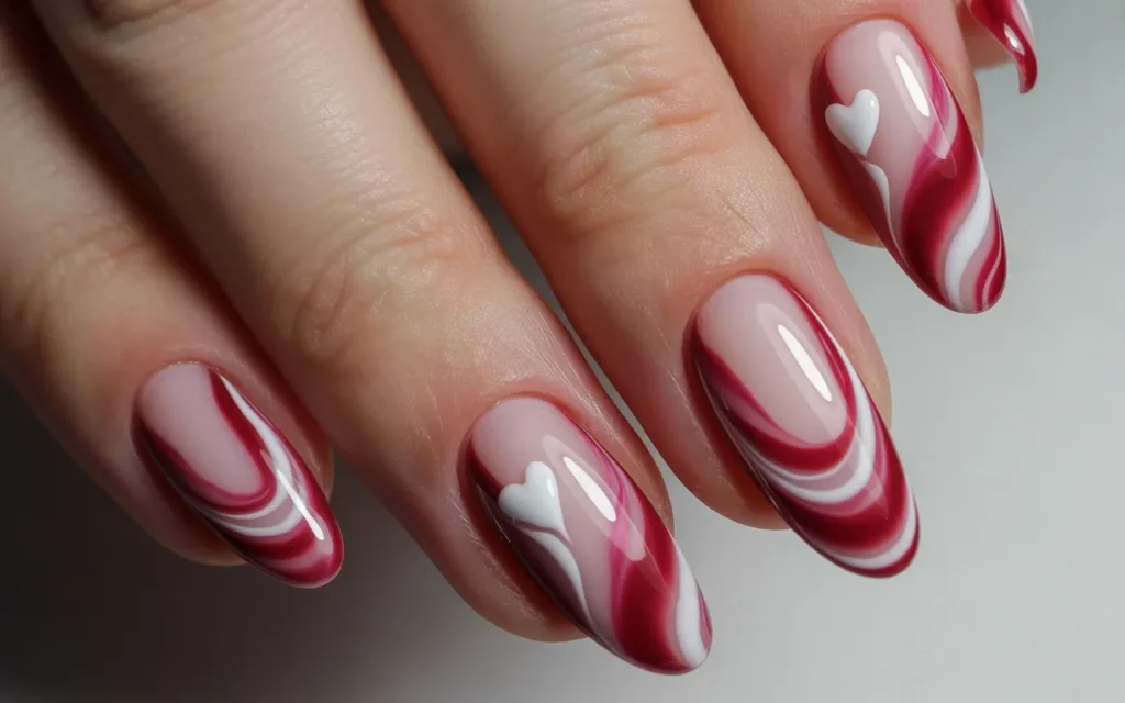 Red and Pink Swirl Frenchies