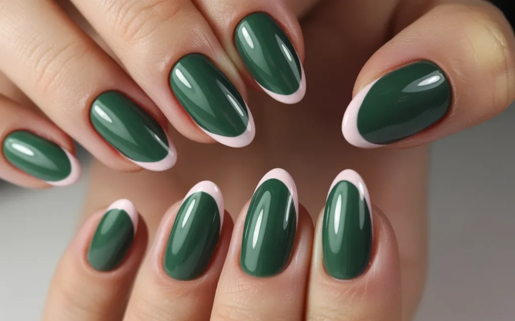 Forest Green with Frosted Tips