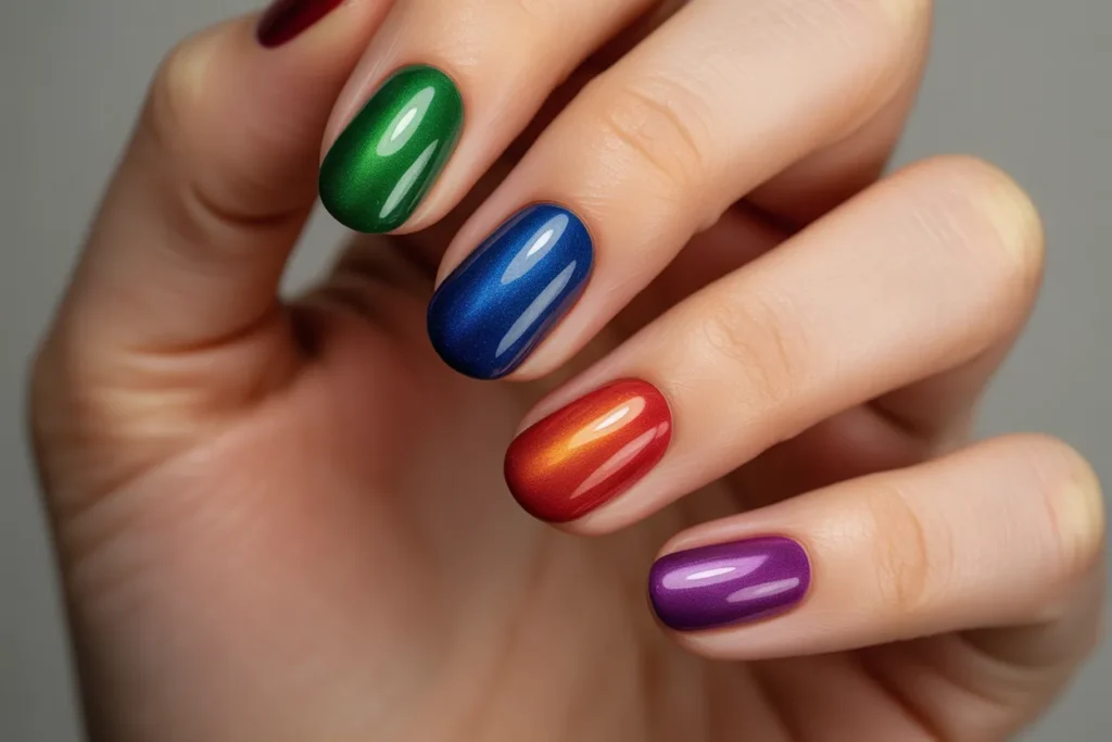 Jewel Skittle Nails