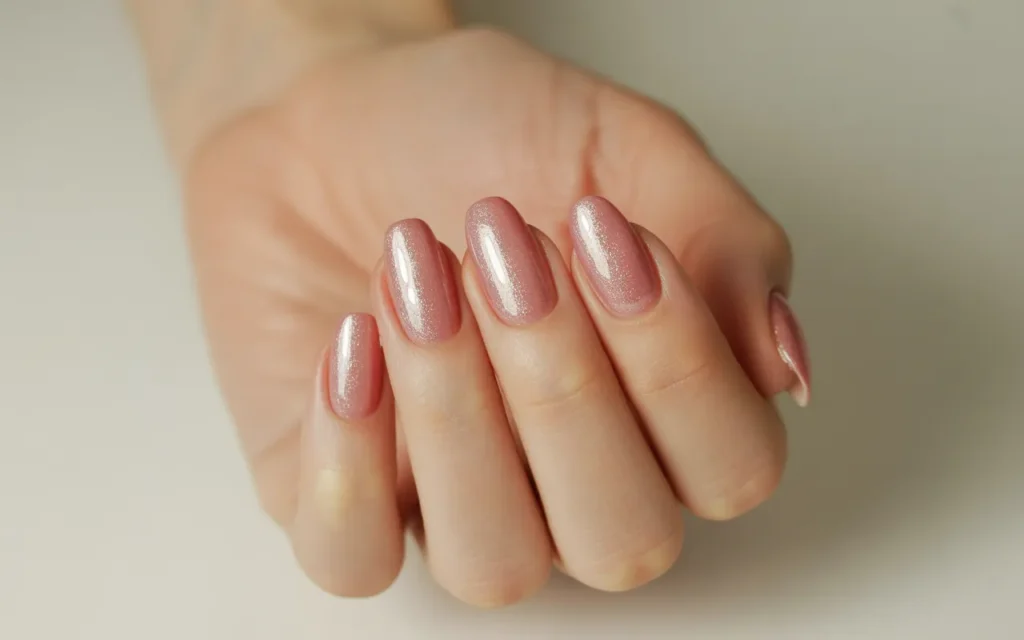 Soft Pink with Subtle Shimmer