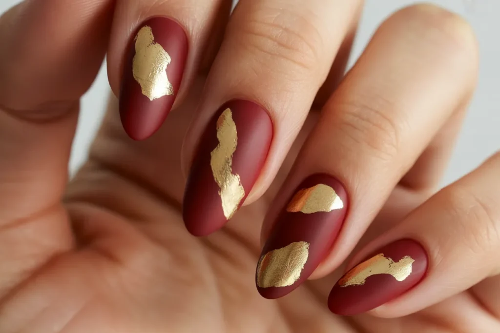 Matte Red with Gold Foil