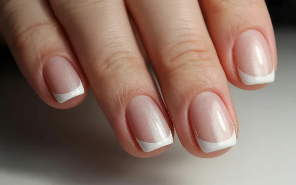 Classic White French with Winter Twist