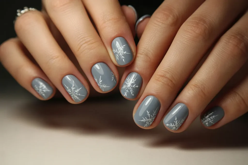 Snowflake Accent on Muted Grey Base