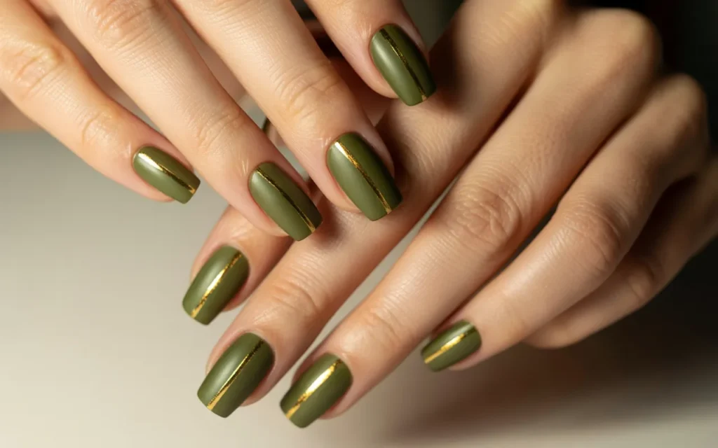 Olive Green Coffin Shape