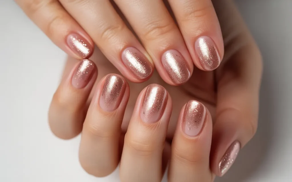 Sparkly Rose Gold Ombré