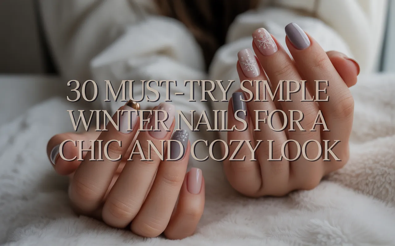 30 Must-Try Simple Winter Nails for a Chic and Cozy Look