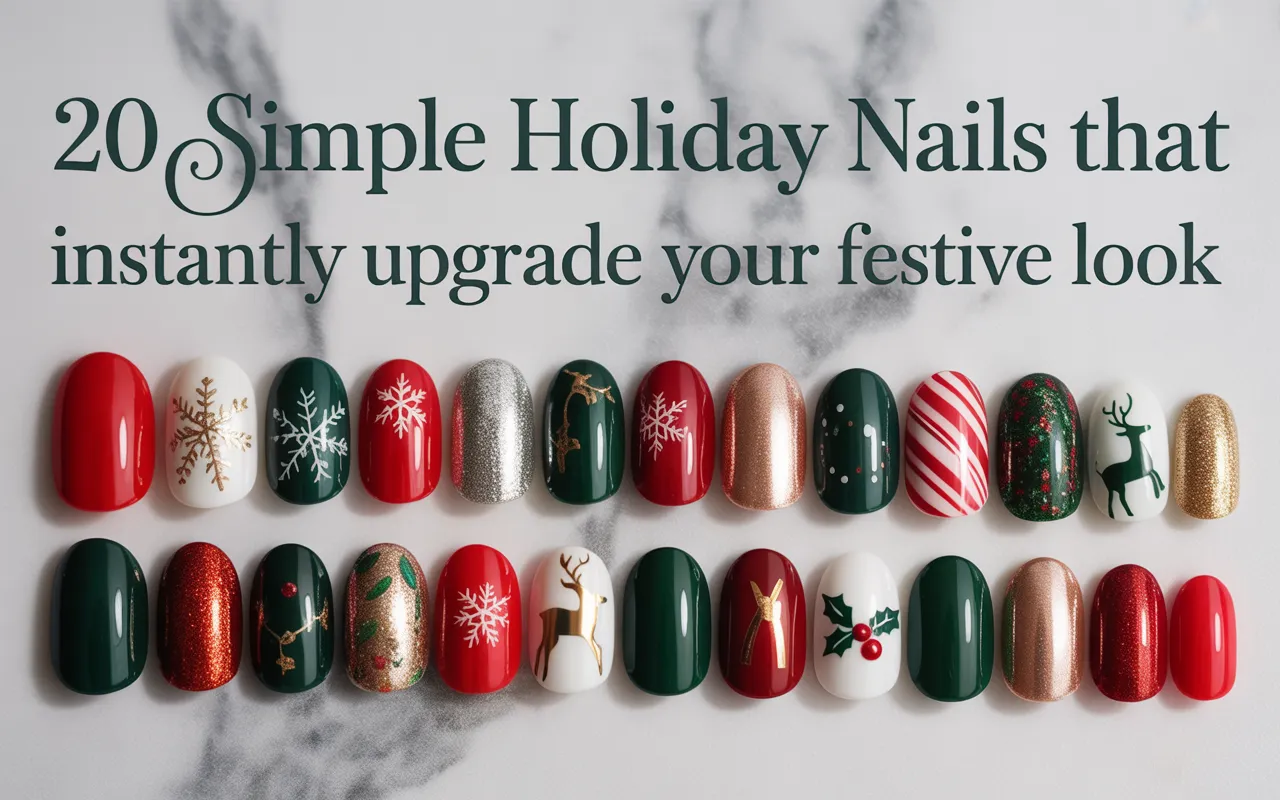 20 Simple Holiday Nails That Instantly Upgrade Your Festive Look