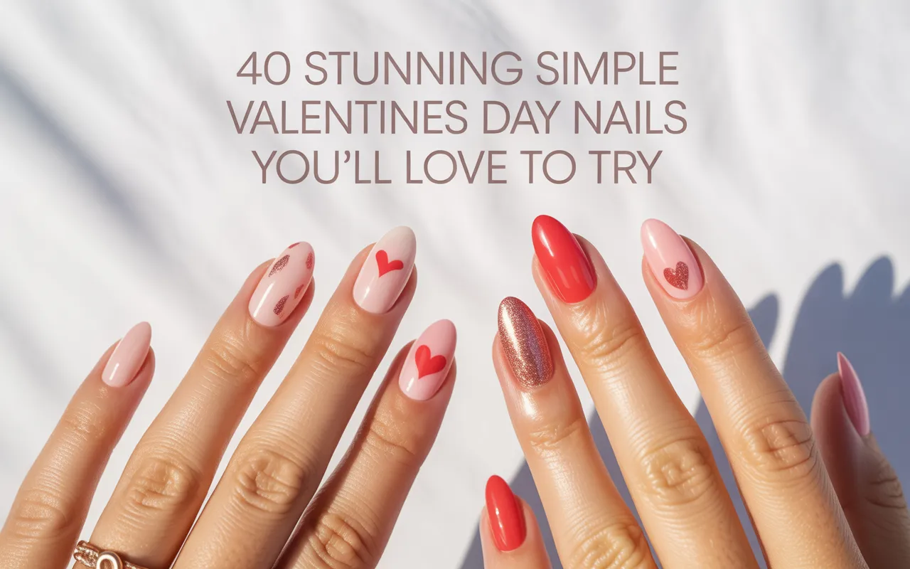 40 Stunning Simple Valentines Day Nails You’ll Love to Try
