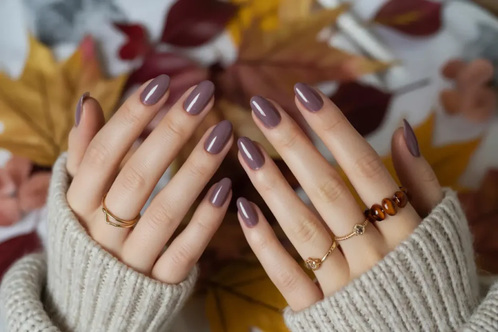 Smoky Mauve Nails