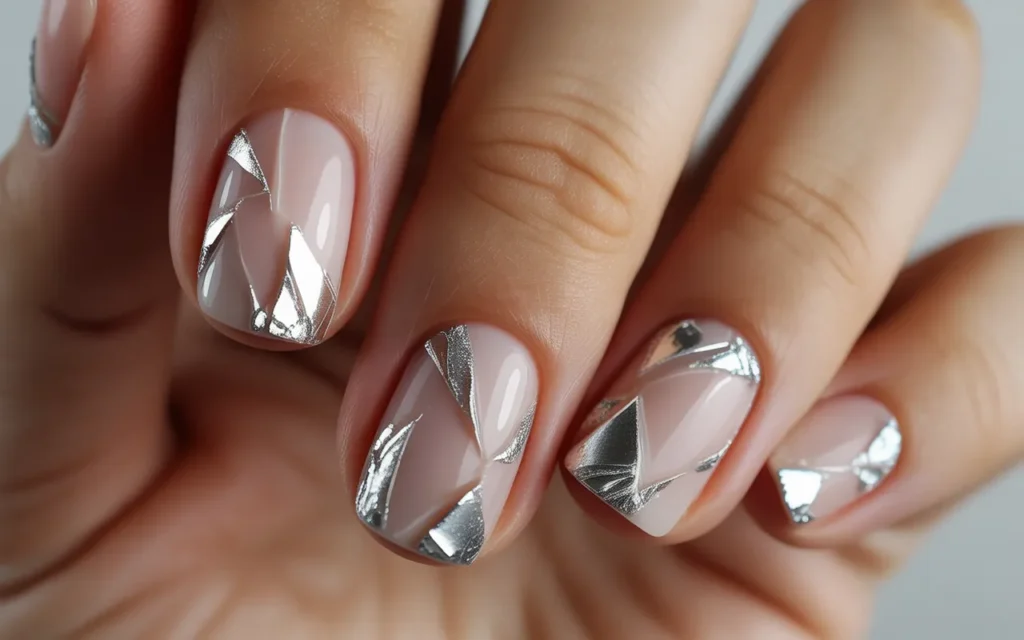 Shattered Crystal Nails
