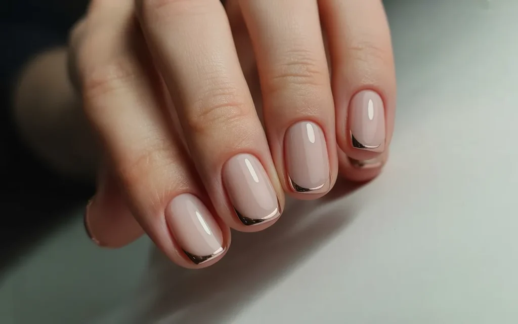 Chrome French Tips