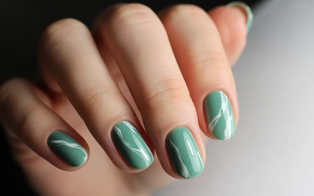 Minimalist Jade Nails