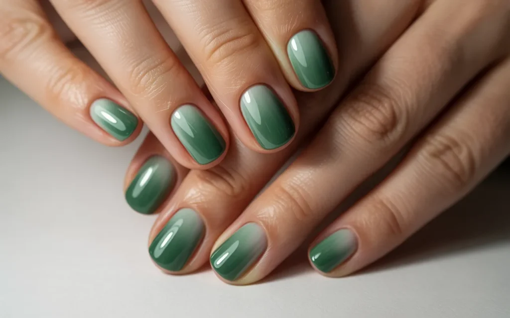 Jade Gradient Nails