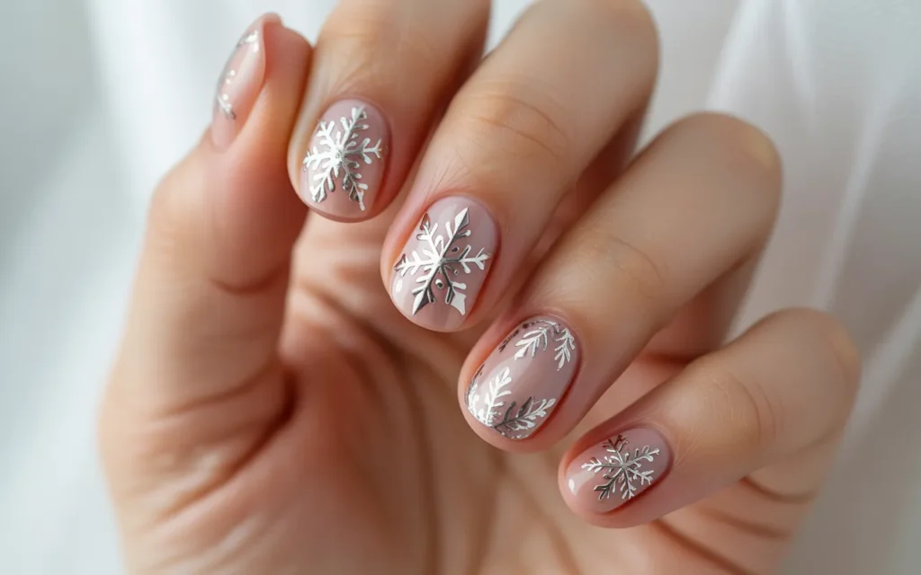 Silver Foil Snowflakes