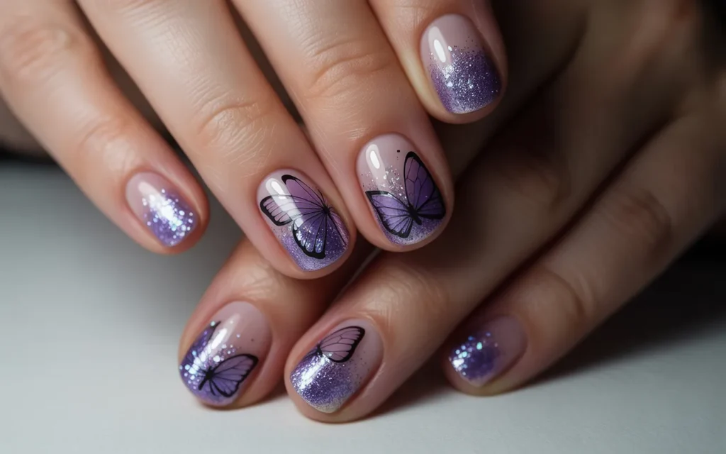 Glitter Gradient Butterflies