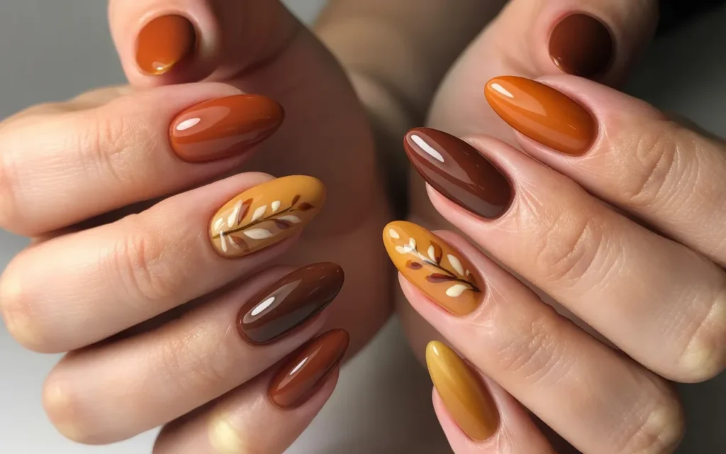 Mixed Autumn Hues with Floral Art