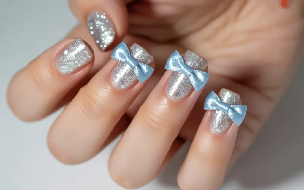 Silver Glitter Coquette