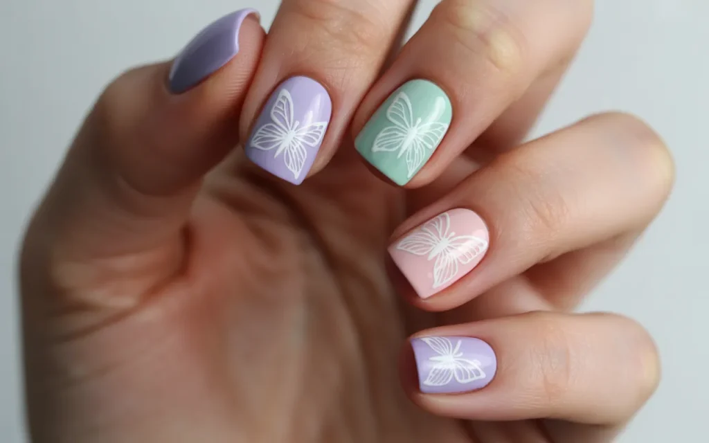 Minimal Pastel Butterflies
