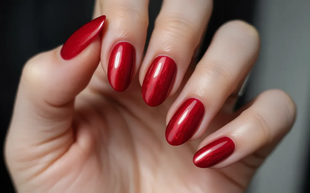 Velvet Red Nails