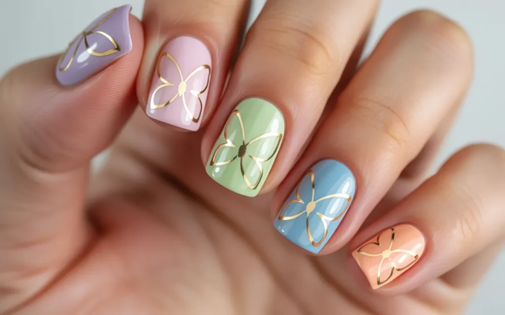 Pastel Rainbow Butterflies