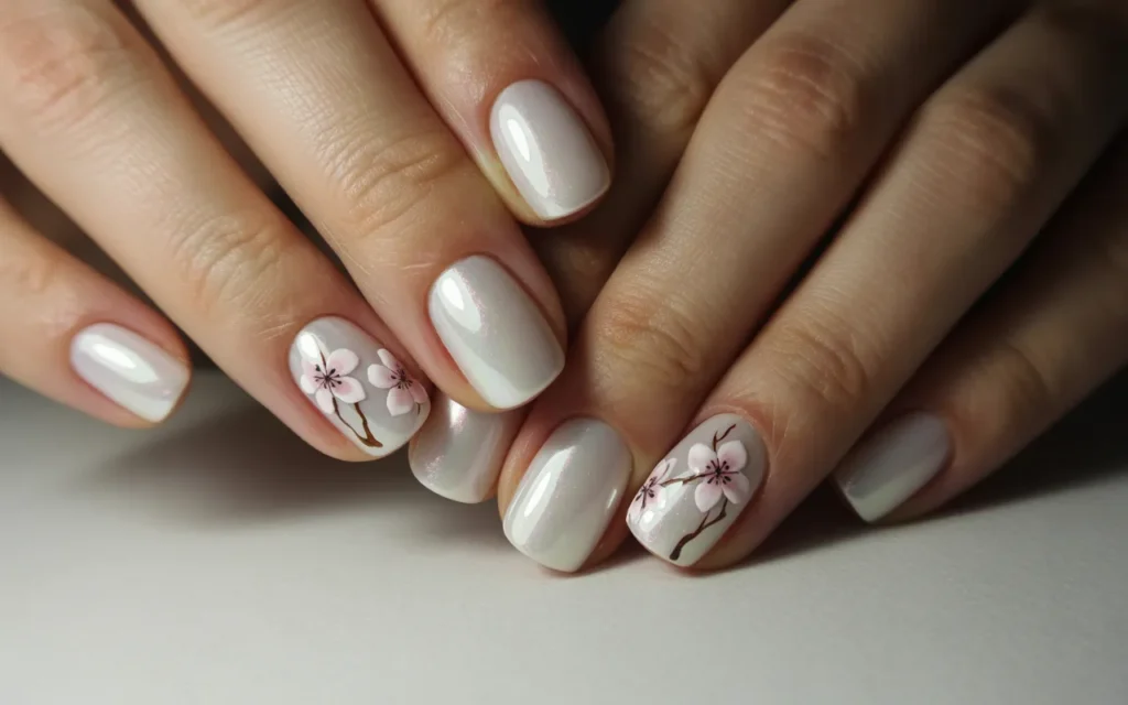 Milky Pink Nails