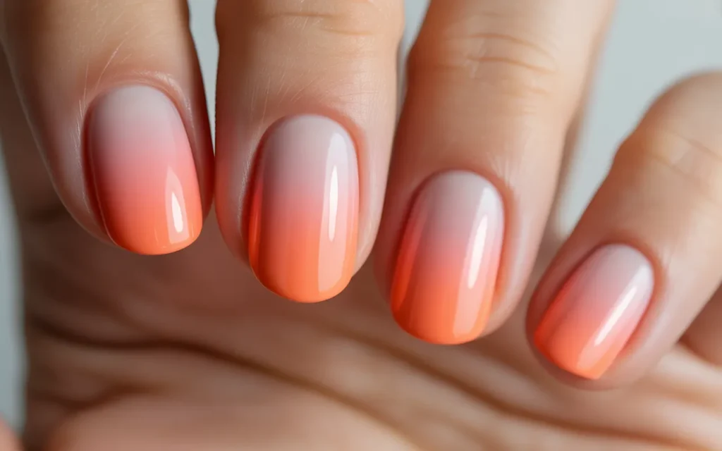 Ombre Sunset Nails