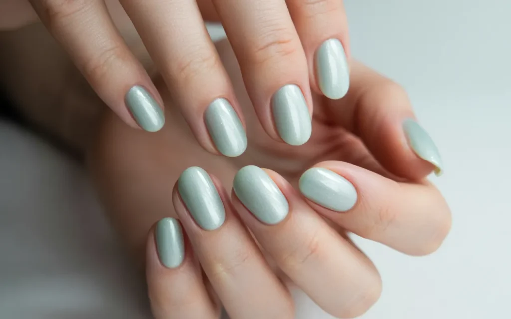 Light Green Jade Nails