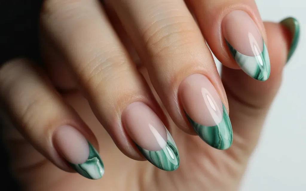 Marbled French Tips
