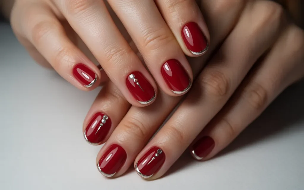 Ruby Red & Silver Combo